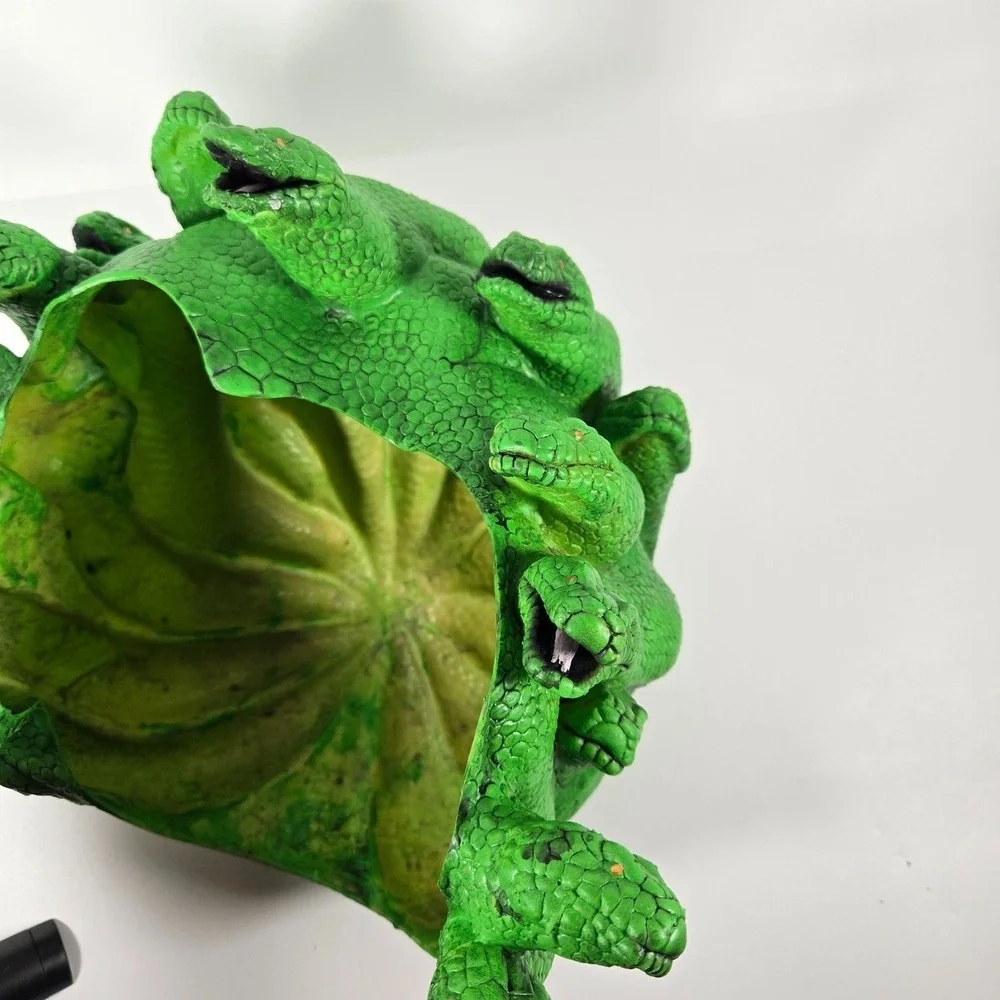 Vintage Rubies Medusa Snakes Head Cover Green Halloween Costume Mask Illusions